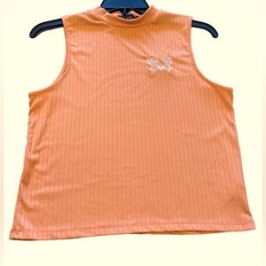 Girls Vibe Sports Wear Sleeveless Butterfly Top